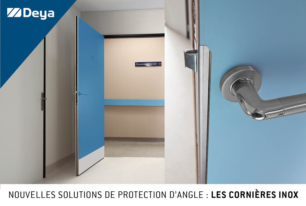 Protection inox de chants & d'angles sur Blocs-Portes Bois