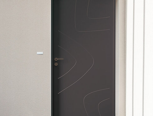 Portes palières sur coursive 